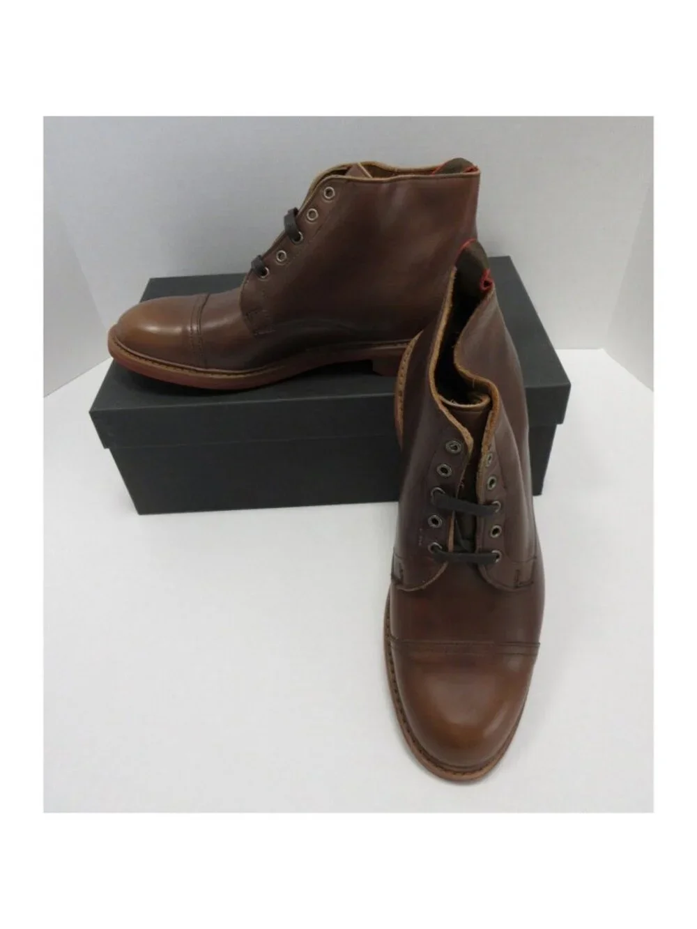 Allen Edmonds Boots 11 D Patton Weatherproof Leather Cap Toe Chukka